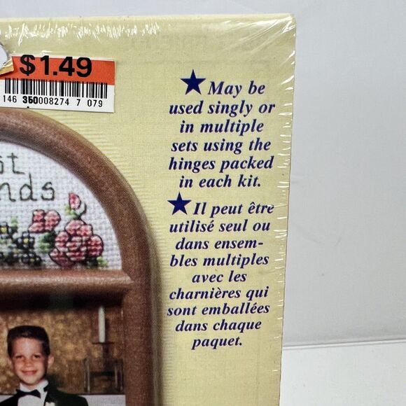 Best Friends Floral Counted Cross Stitch Kit Photo Frame New Berlin #3539 NEW - Picture 5 of 7